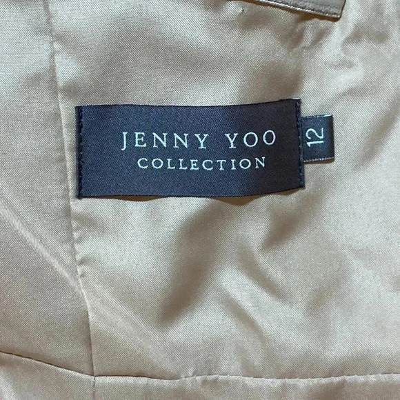 Jenny Yoo Dress Pink Peach Orange Annabelle Convertible Bridesmaid Dress Size 12 - Picture 9 of 16